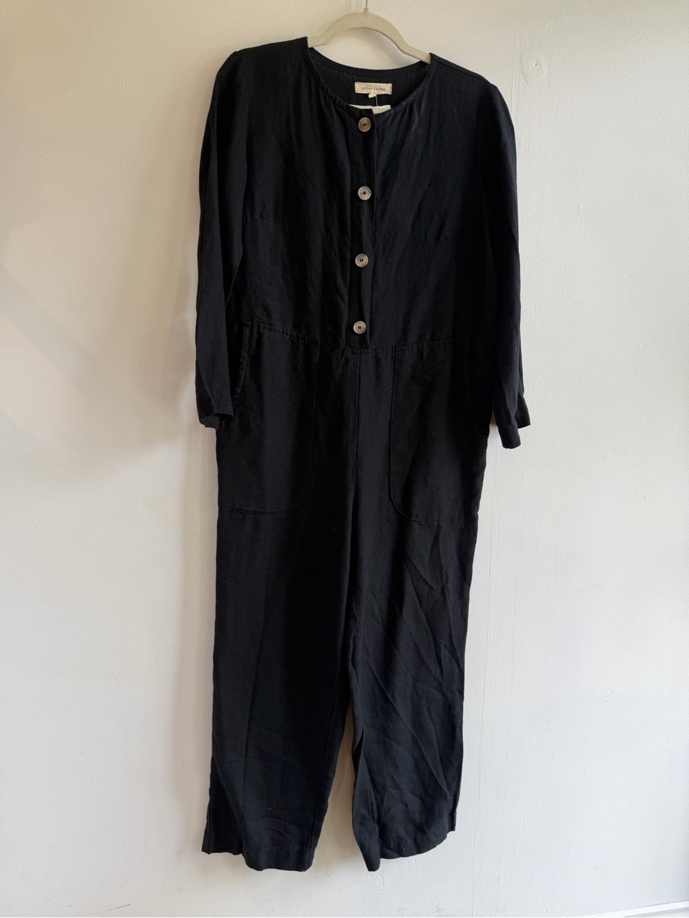 Gillian Stevens Women's Black Button-Front Jumpsuit